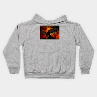 Evil Angel Halloween cat Kids Hoodie